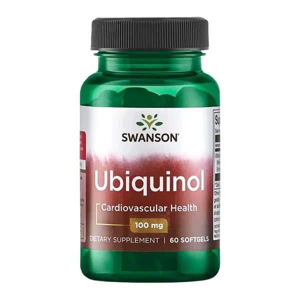 Препарат, содержащий коэнзим Q10 Swanson Ubiquinol 100 mg, 60 шт sfd żelazo plus препарат содержащий железо и ингредиенты улучшающие его усвоение 60 шт