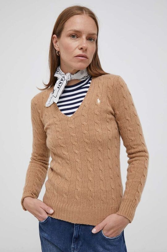 

Шерстяной свитер Polo Ralph Lauren, бежевый