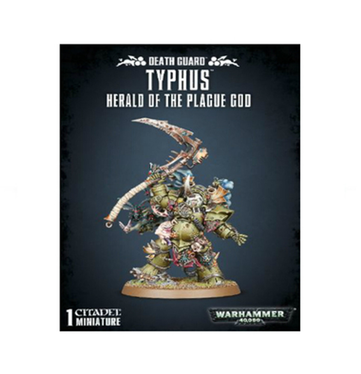 

Миниатюра Warhammer 40K: Death Guard Typhus - Herald Of The Plague God