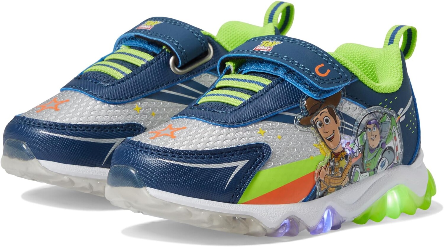 

Кроссовки Toy Story Lighted Sneaker Josmo, цвет Navy/Lime