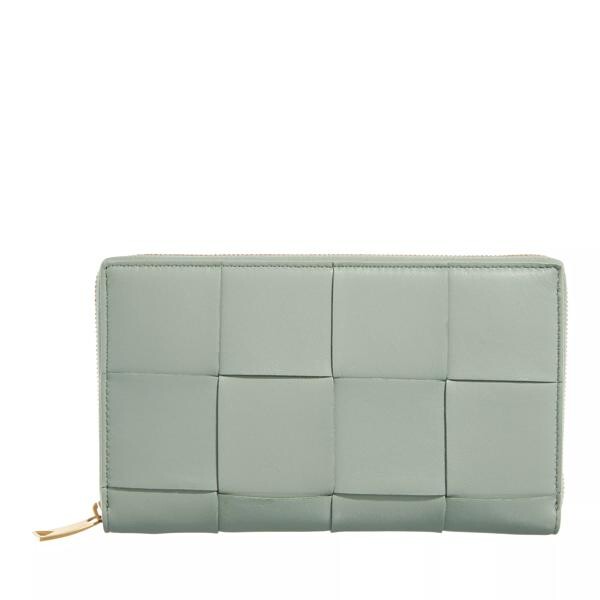 

Кошелек zip around wallet leather new Bottega Veneta, зеленый