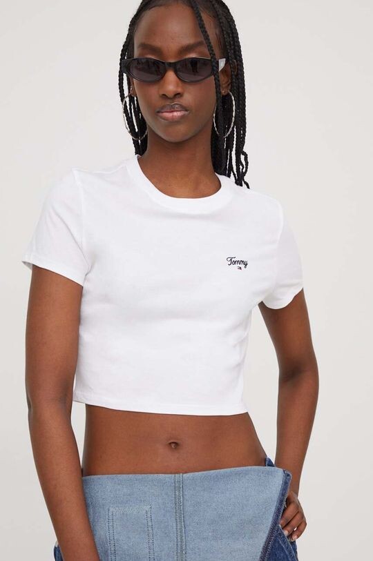 

Хлопковая футболка Tommy Jeans, белый