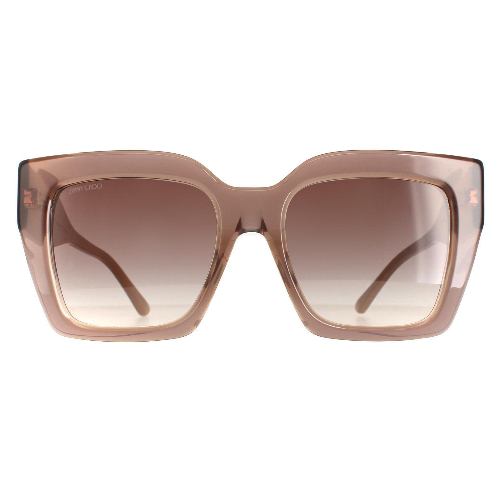 Квадратные телесные коричневые солнцезащитные очки с градиентом ELENI/G/S Jimmy Choo, бежевый livanios eleni der froschkoenig