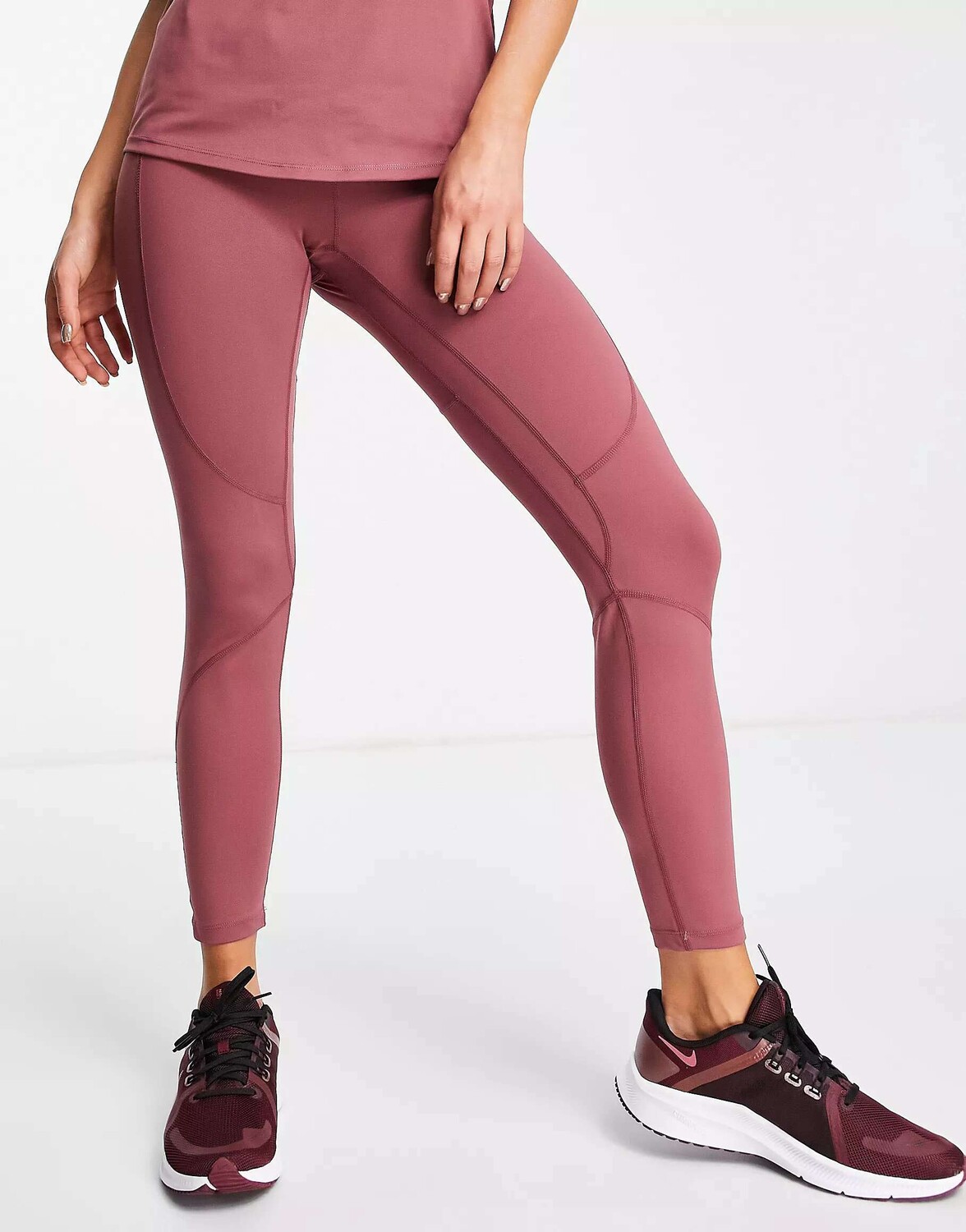 

Темно-розовые спортивные леггинсы с поясом и поясом Urban Threads