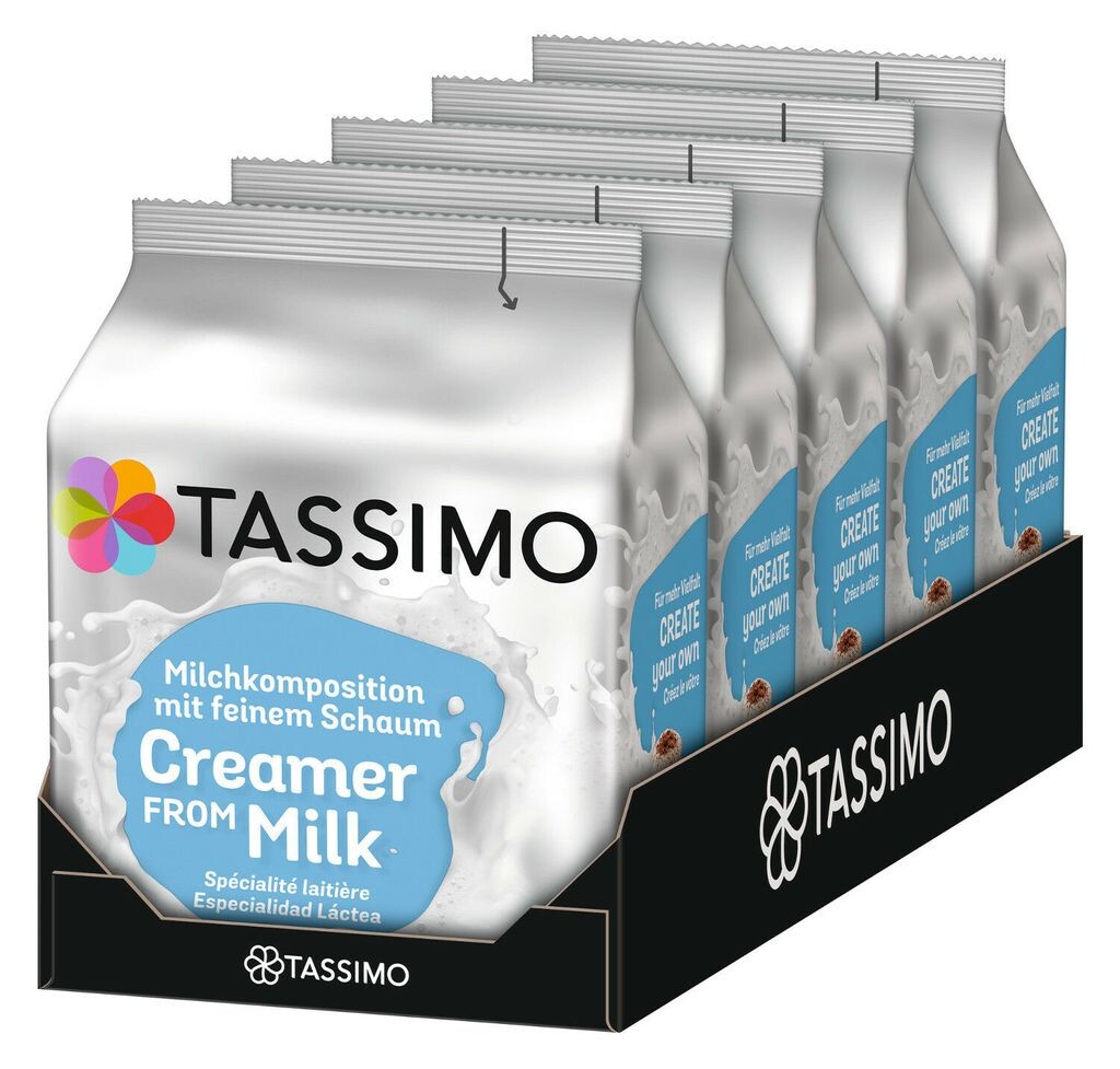 

Молочный состав Tassimo, упаковка из 5 шт. - для слоя кремовой пены - капсулы T Discs 5 x 16 напитков