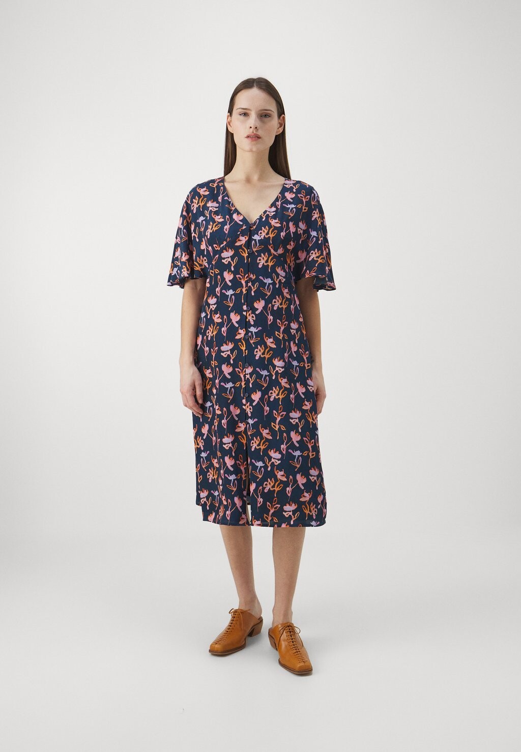 

Платье-рубашка WOMENS DRESS PS Paul Smith, темно-синий