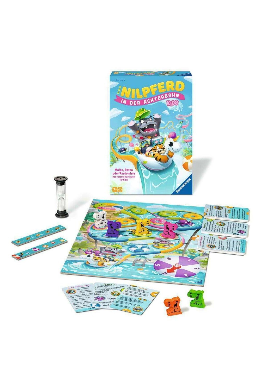 

Настольная игра DAS NILPFERD IN DER ACHTERBAHN Ravensburger, цвет mehrfarbig