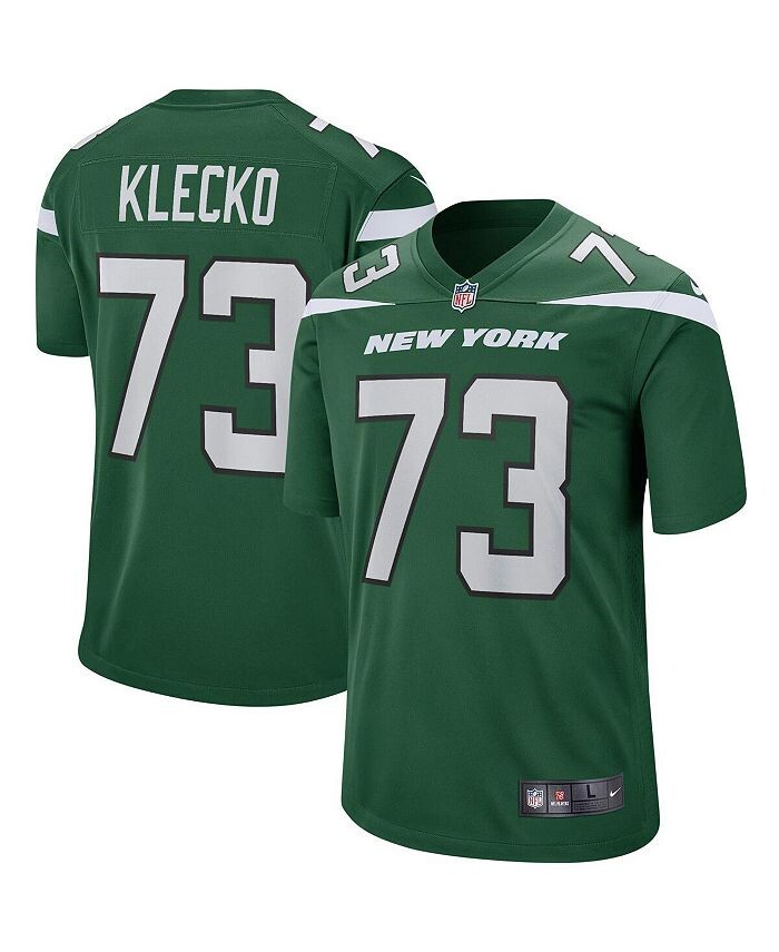 

Мужская майка игрока пенсионера Джо Клеко Gotham Green New York Jets Game Nike, зеленый