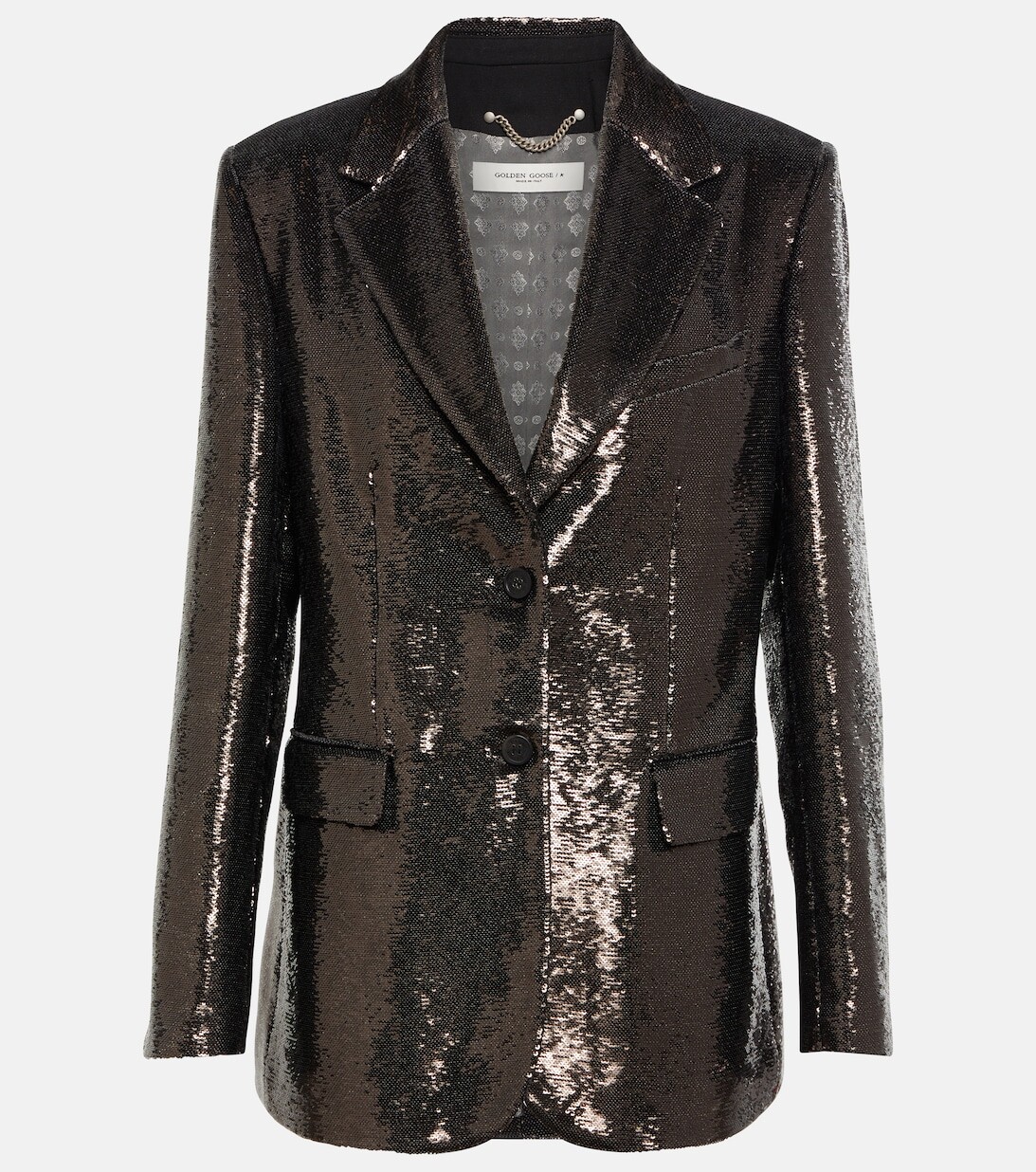 

Блейзер с пайетками GOLDEN GOOSE, серый