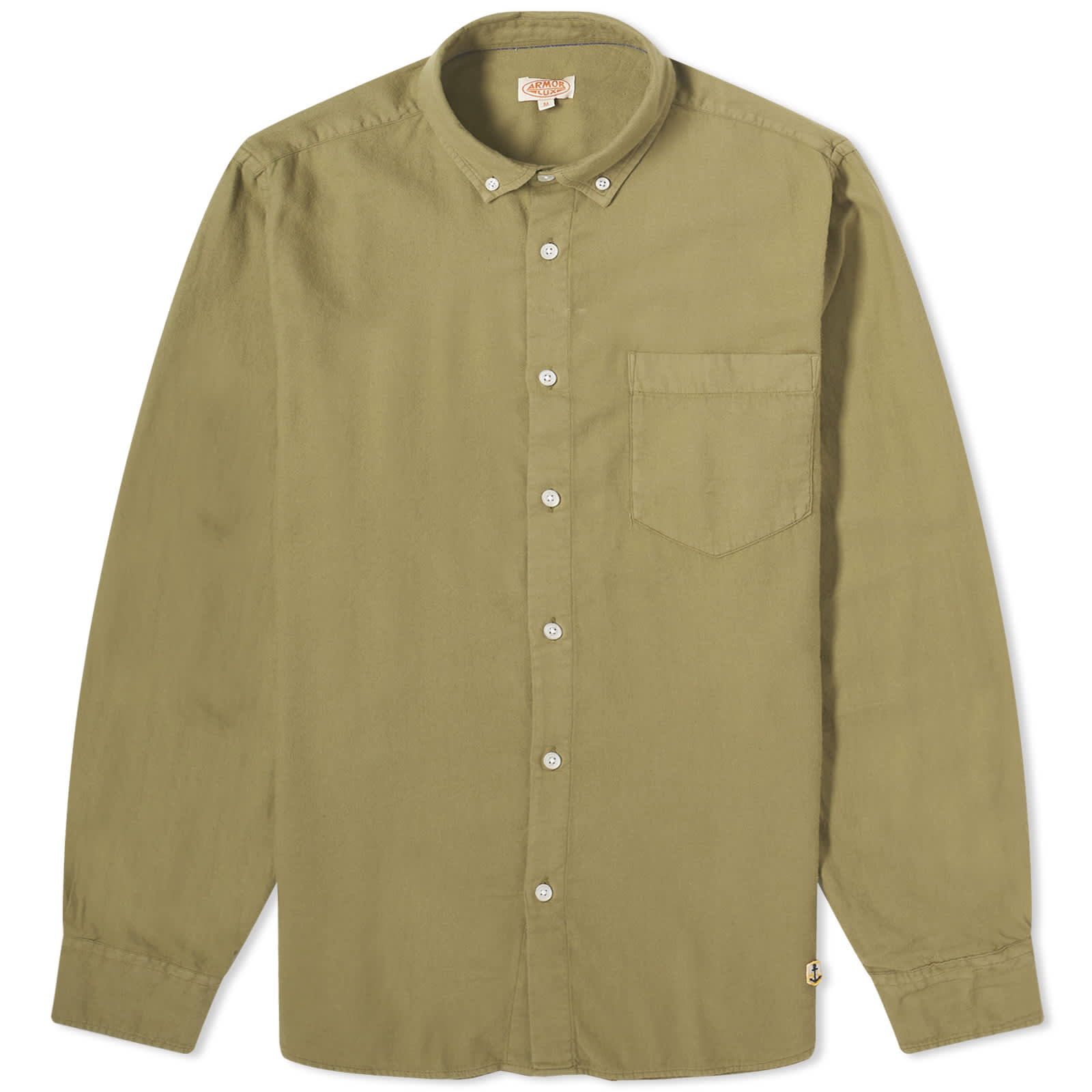 Рубашка Armor-Lux Button Down Flannel, оливковое