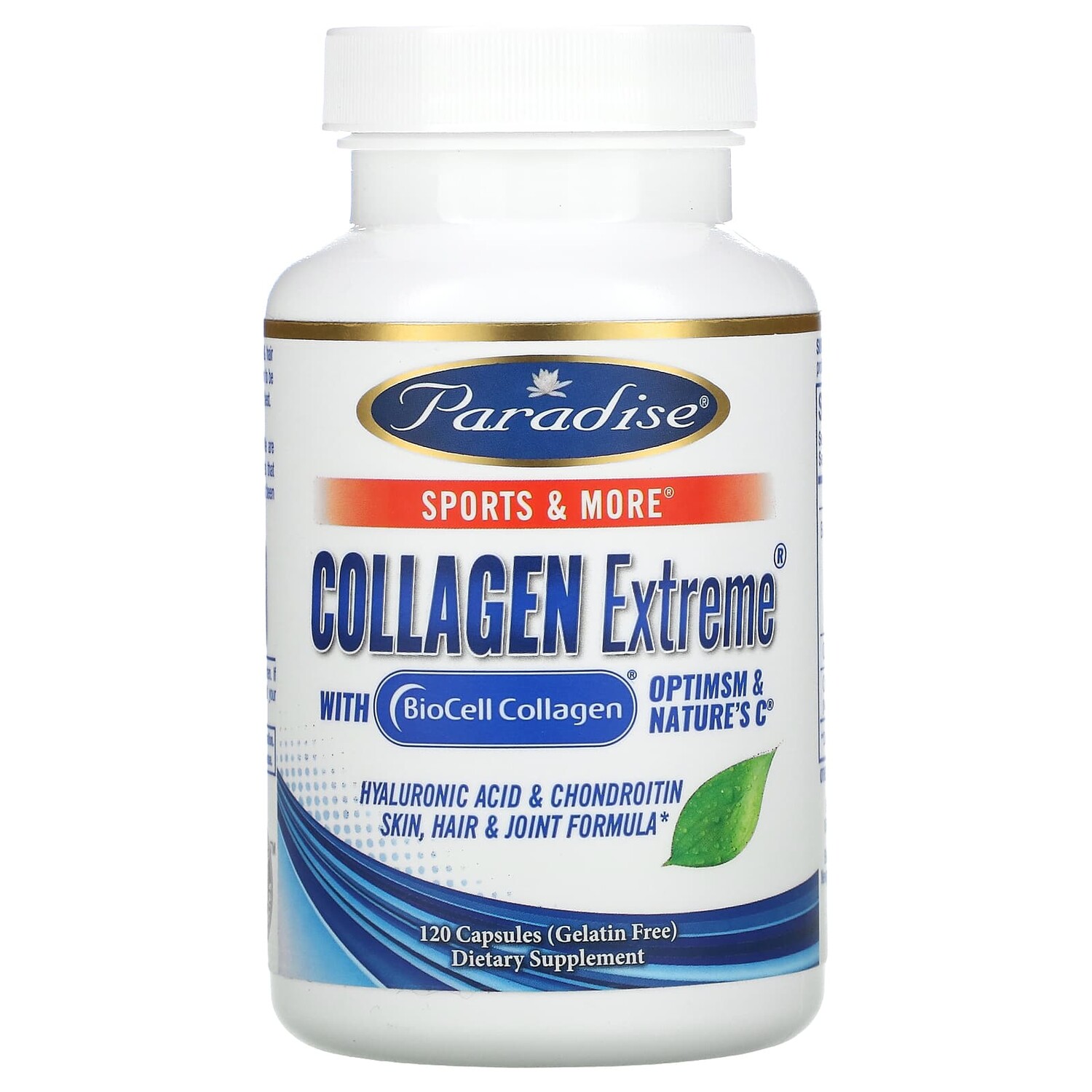 

Collagen Extreme с коллагеном BioCell, OptiMSM и натруальным витамином C, 120 капсул, Paradise Herbs