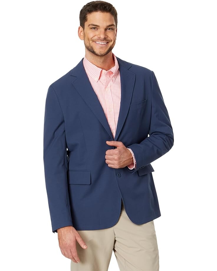 

Блейзер Vineyard Vines Lightweight On-The-Go, синий