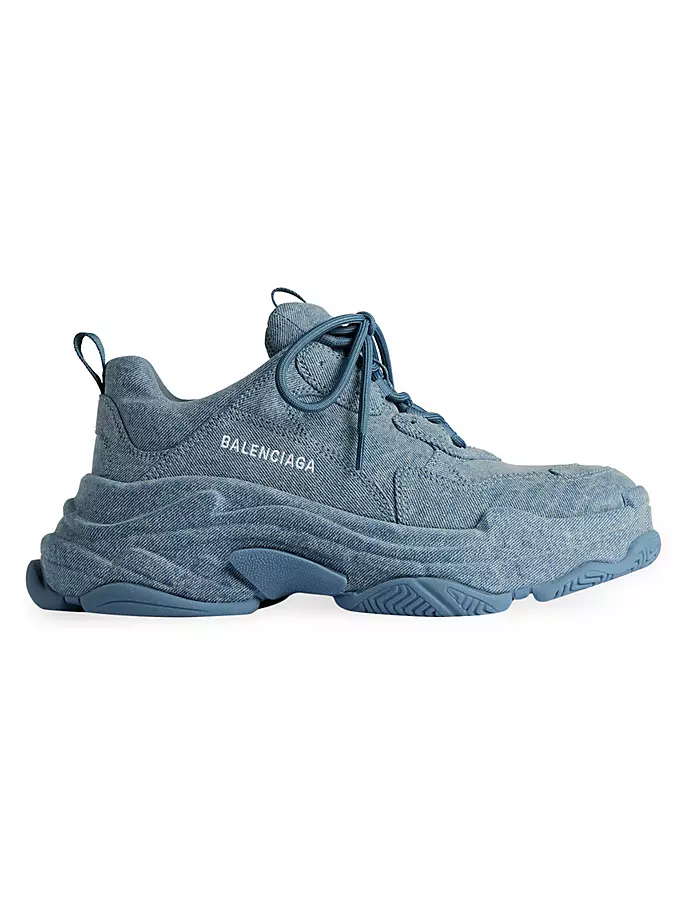 

Кроссовки Triple S Джинсовые Balenciaga, синий