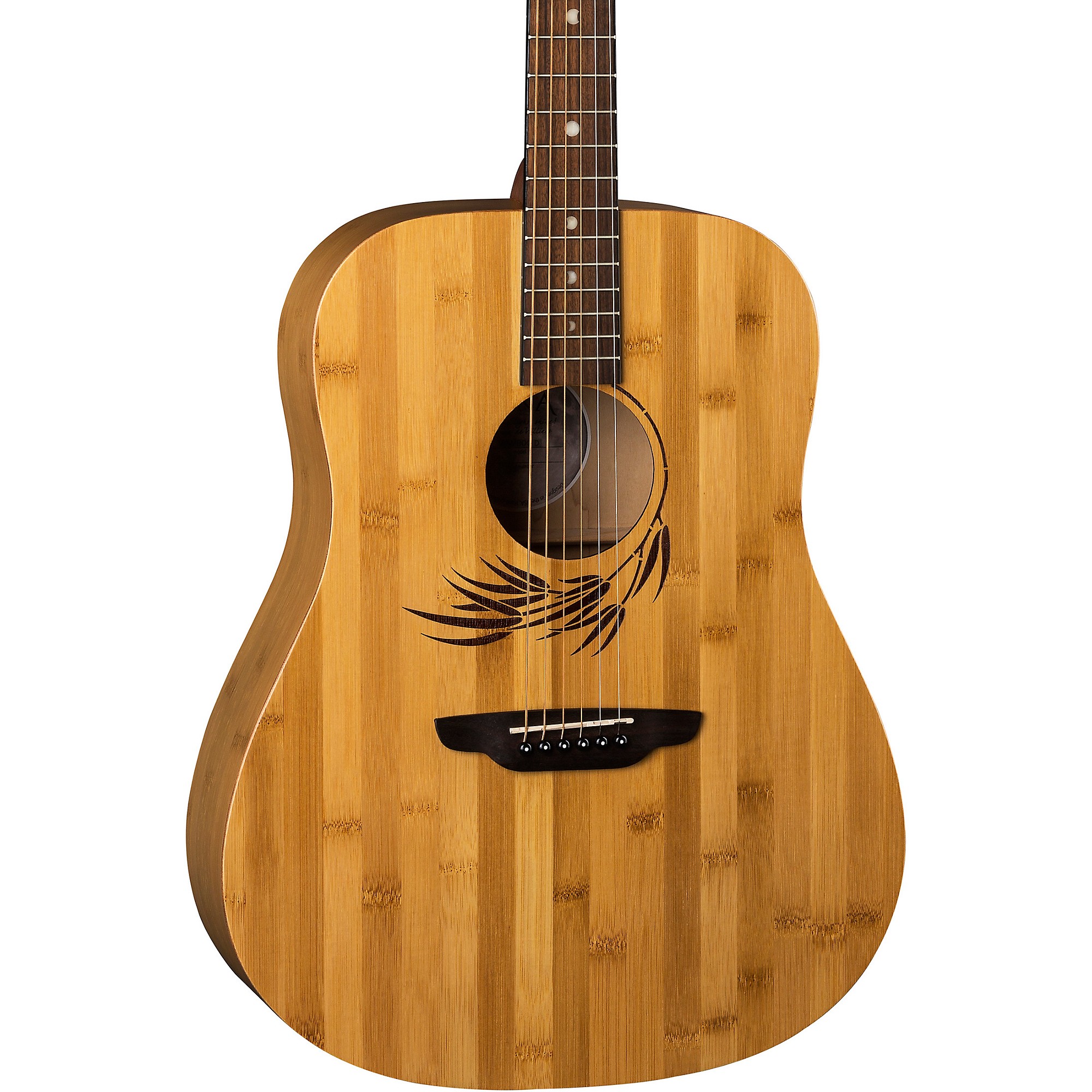 Luna Guitars Woodland Bamboo Dreadnought Акустическая гитара Bamboo