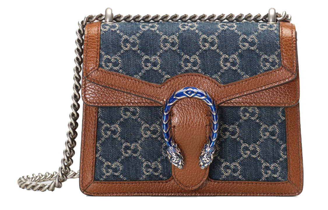 

Сумка GUCCI Dionysus Mini Wmns на одно плечо, синий/коричневый