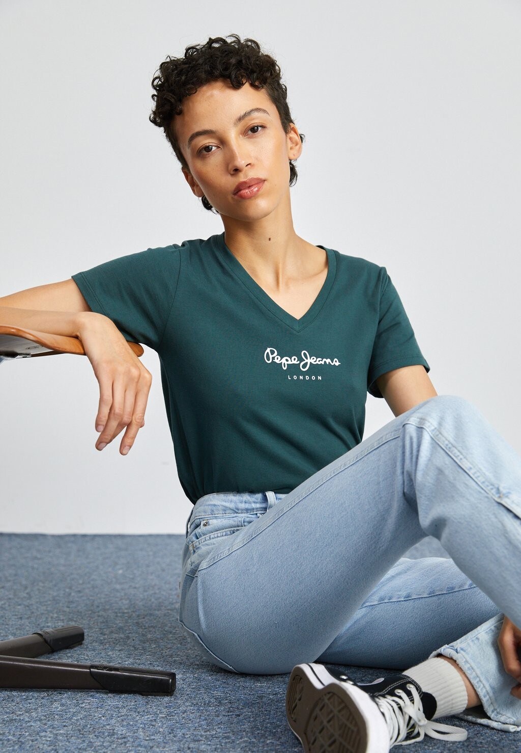 

Футболка с принтом WENDYS Pepe Jeans, зеленый