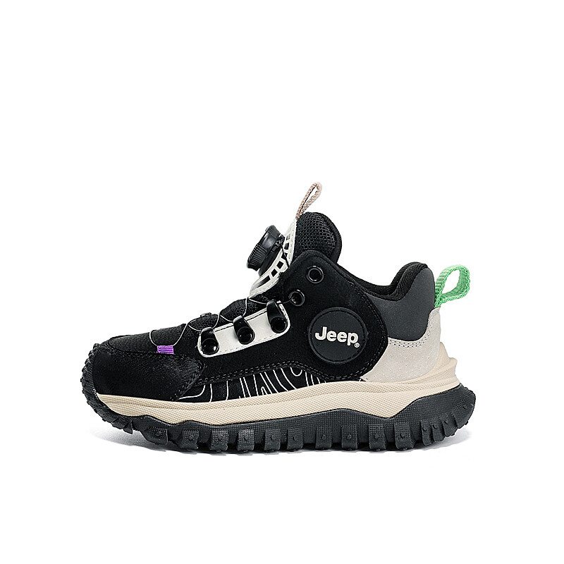 

Кроссовки Jeep Kids Lifestyle Shoes Kids High-top Black/Beige, черный/бежевый