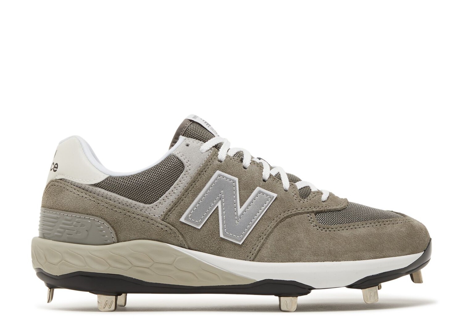 

Кроссовки New Balance Fresh Foam X 574 Cleat 'Shark Skin', коричневый