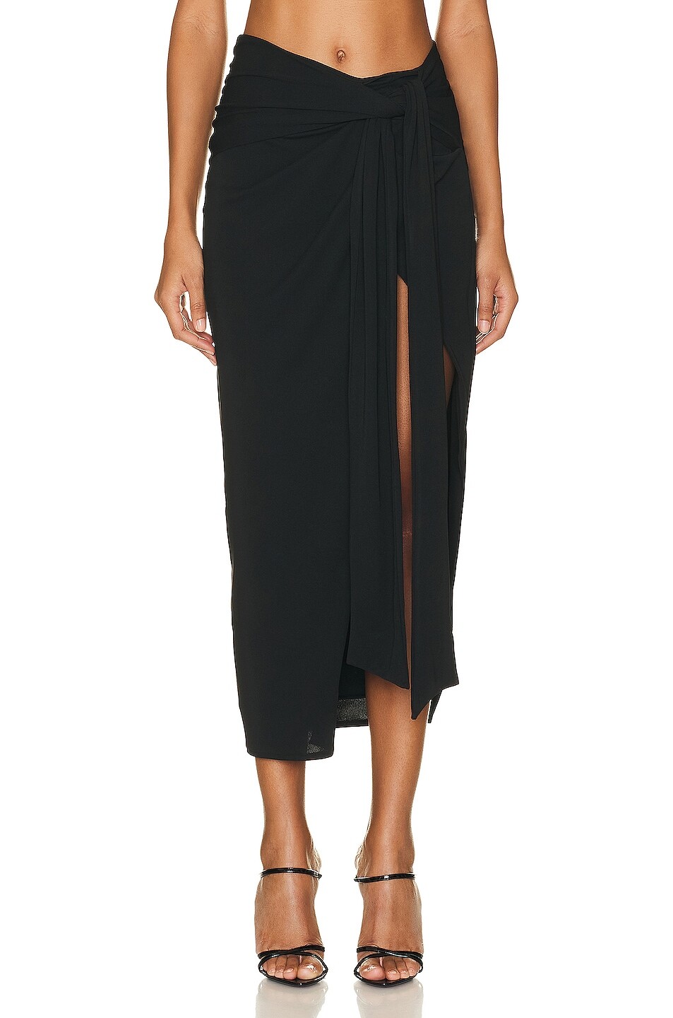 

Юбка Nicholas Cena Draped Asymmetrical, черный