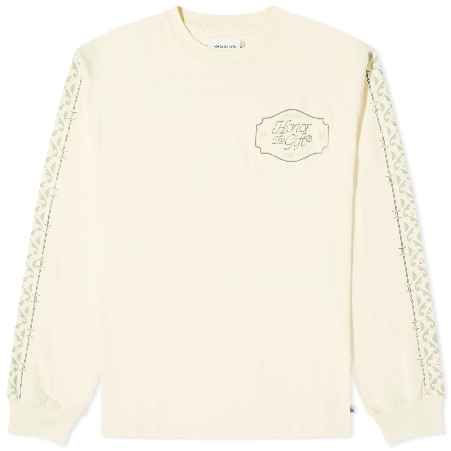 Футболка Honor The Gift Pattern Long Sleeve, цвет Bone силиконовый чехол узор из такс на honor 20