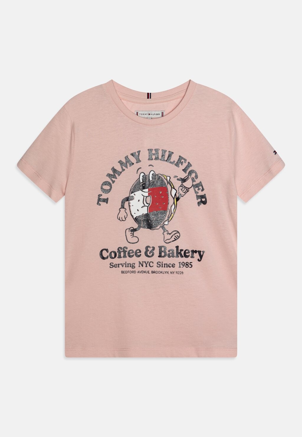 

Футболка с принтом BAGELS TEE Tommy Hilfiger, цвет whimsy pink