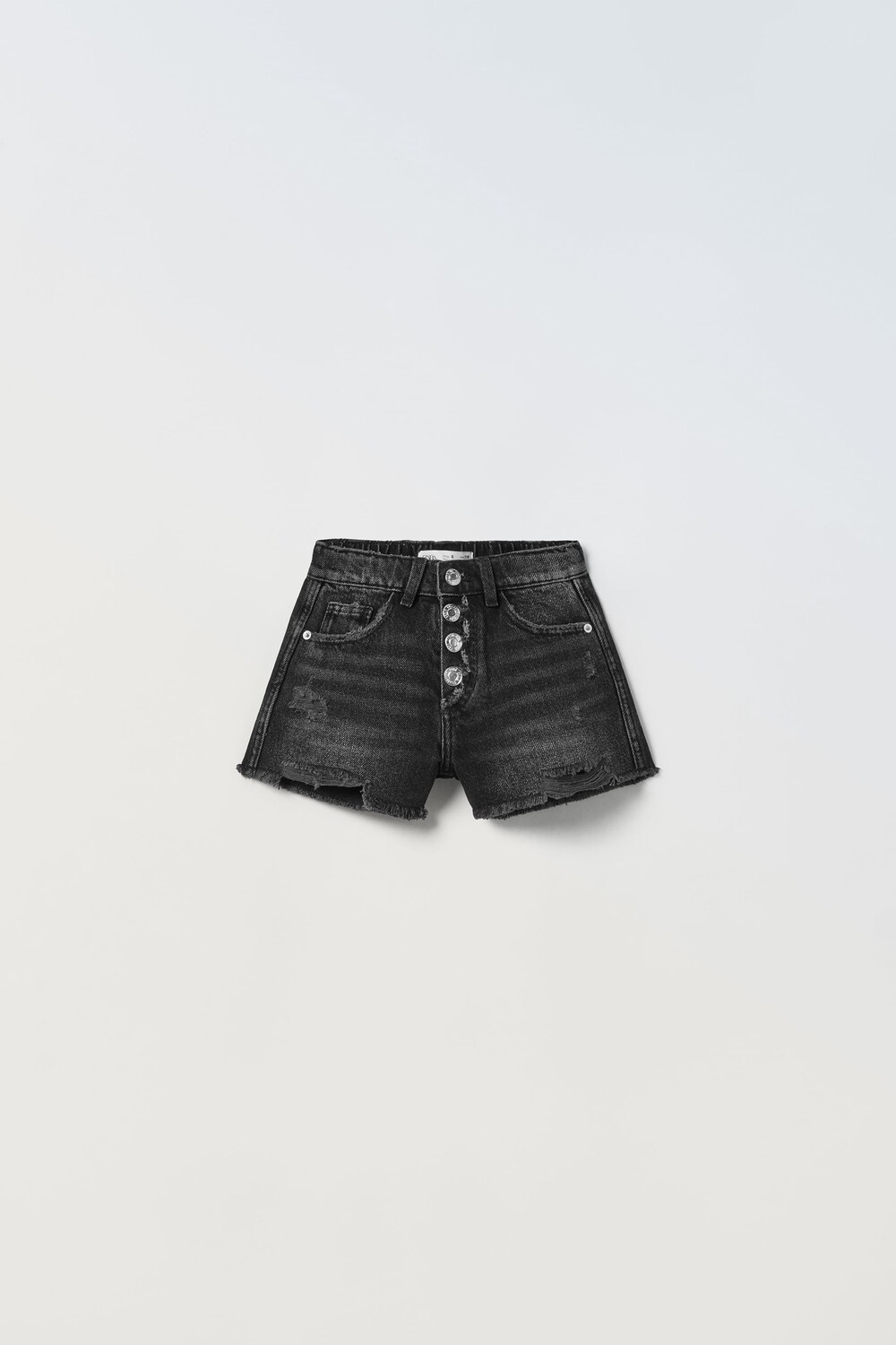 

Шорты из денима с запахами Zara, черный