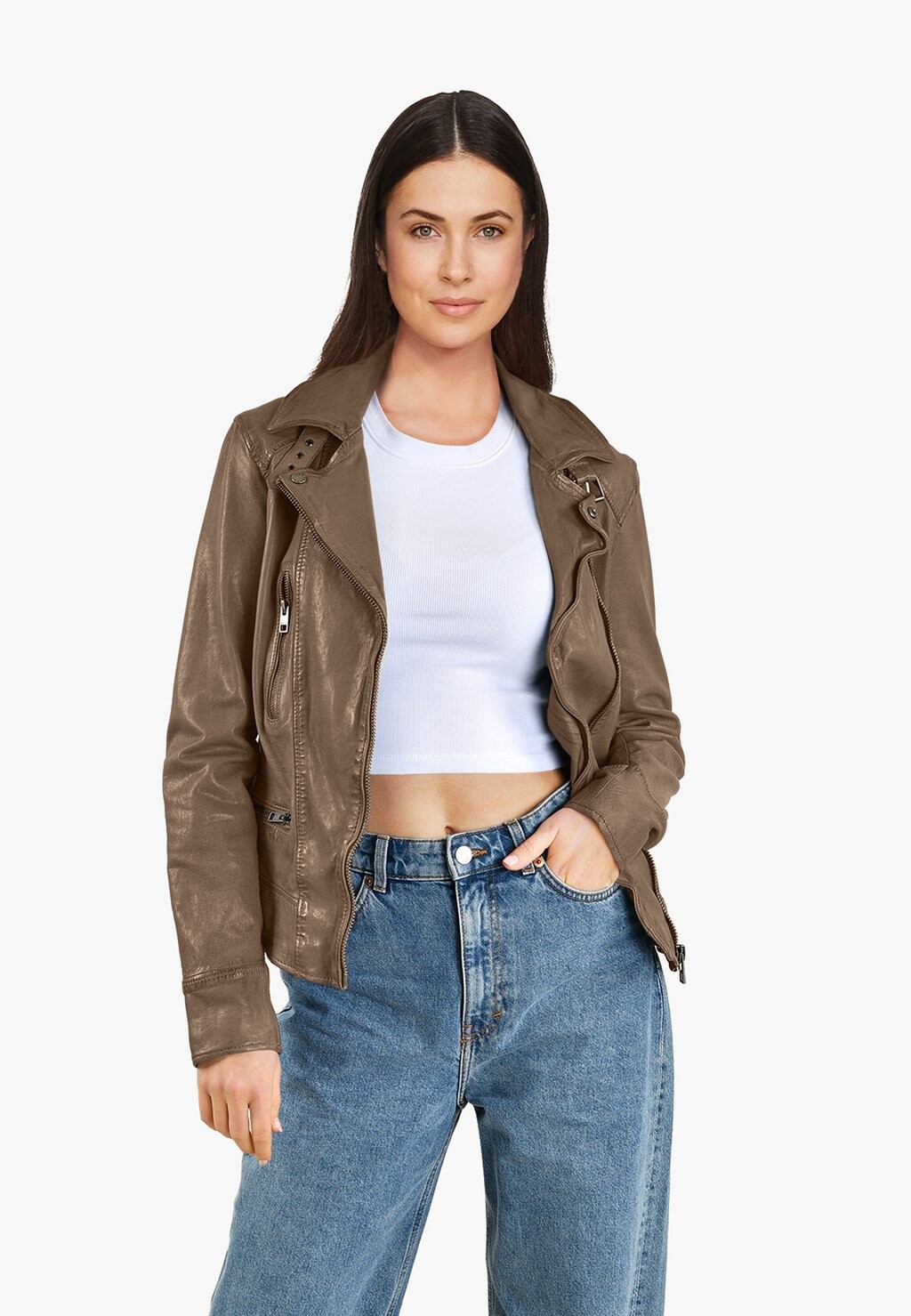 

Куртка кожаная Oakwood