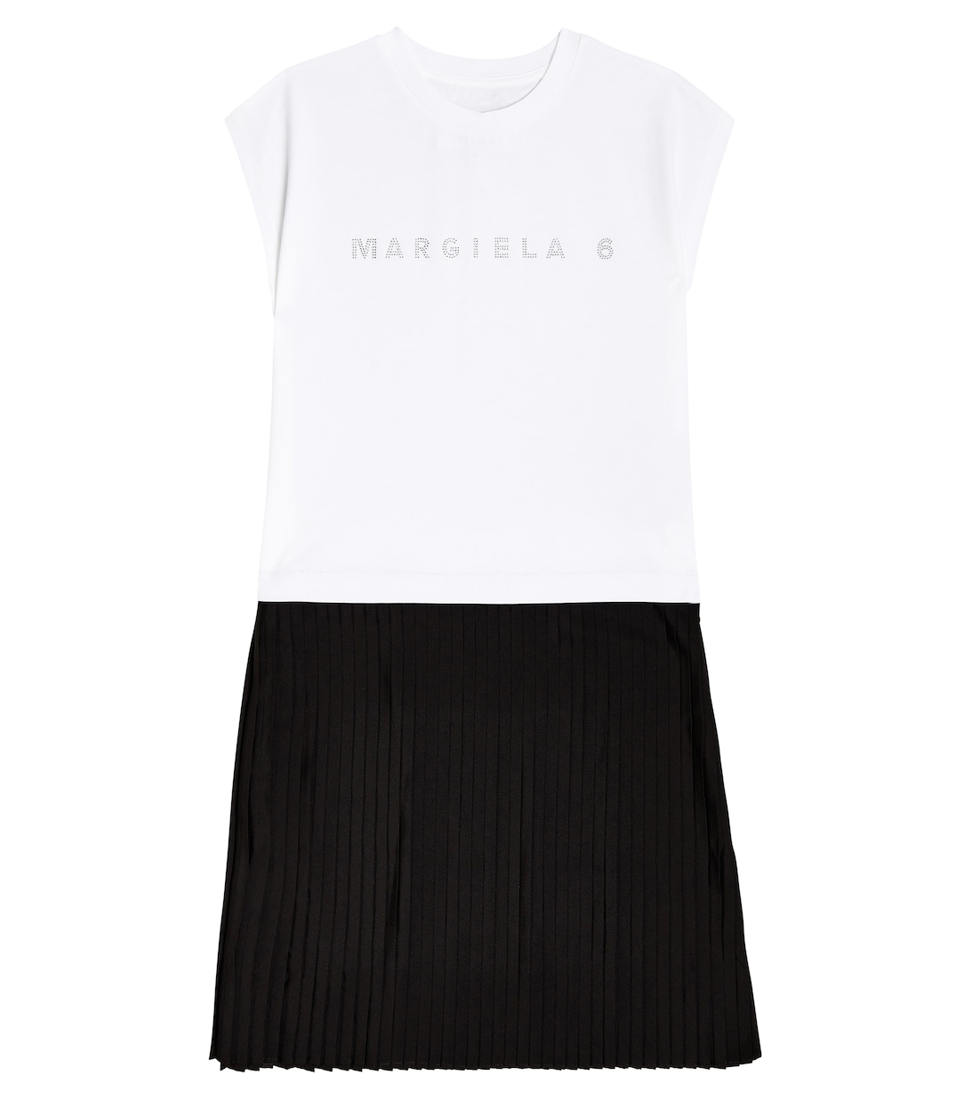 цена Хлопковое платье MM6 Maison Margiela, белый