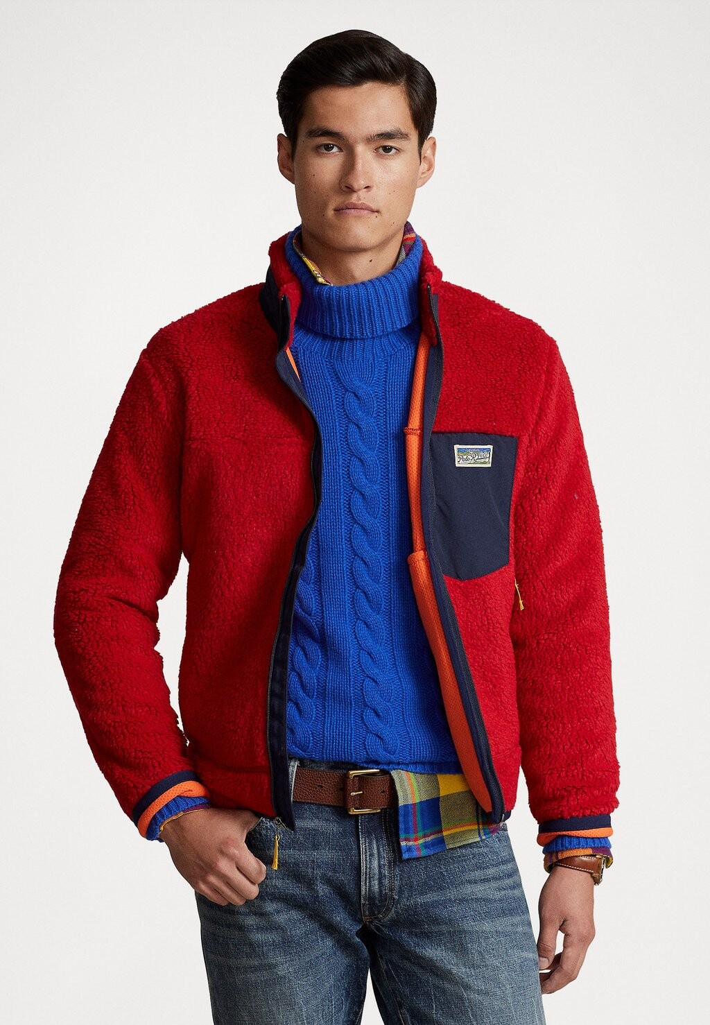 

Флисовая куртка ДЛИННЫЙ РУКАВ Polo Ralph Lauren, красный