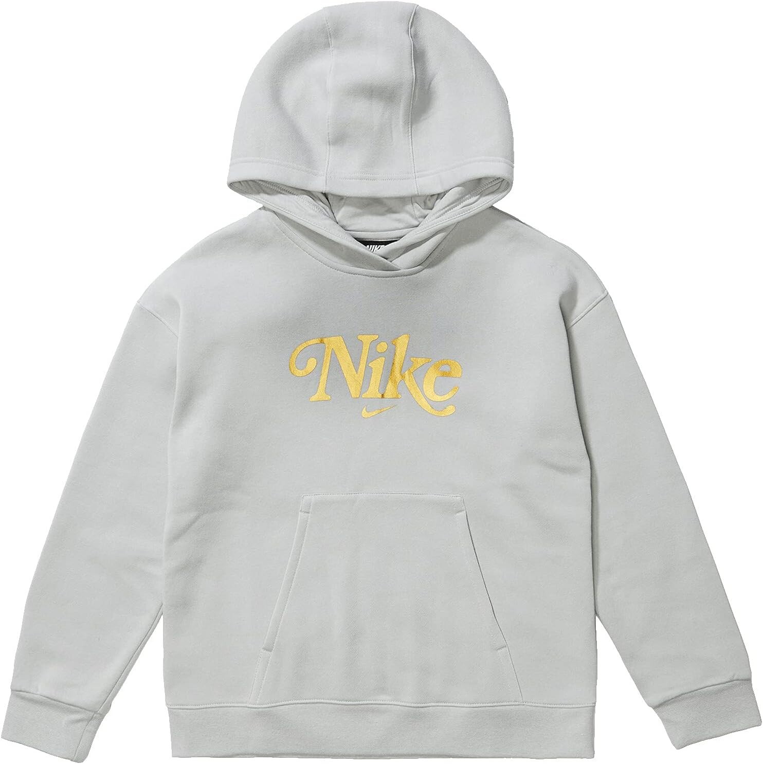 

Худи Nike Sportswear Club Fleece BF Hoodie, цвет Light Smoke Grey/Metallic Gold