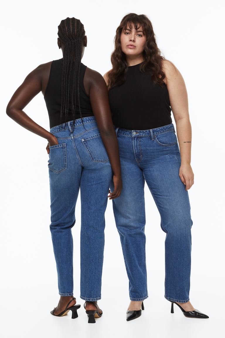 Прямые обычные джинсы H&M