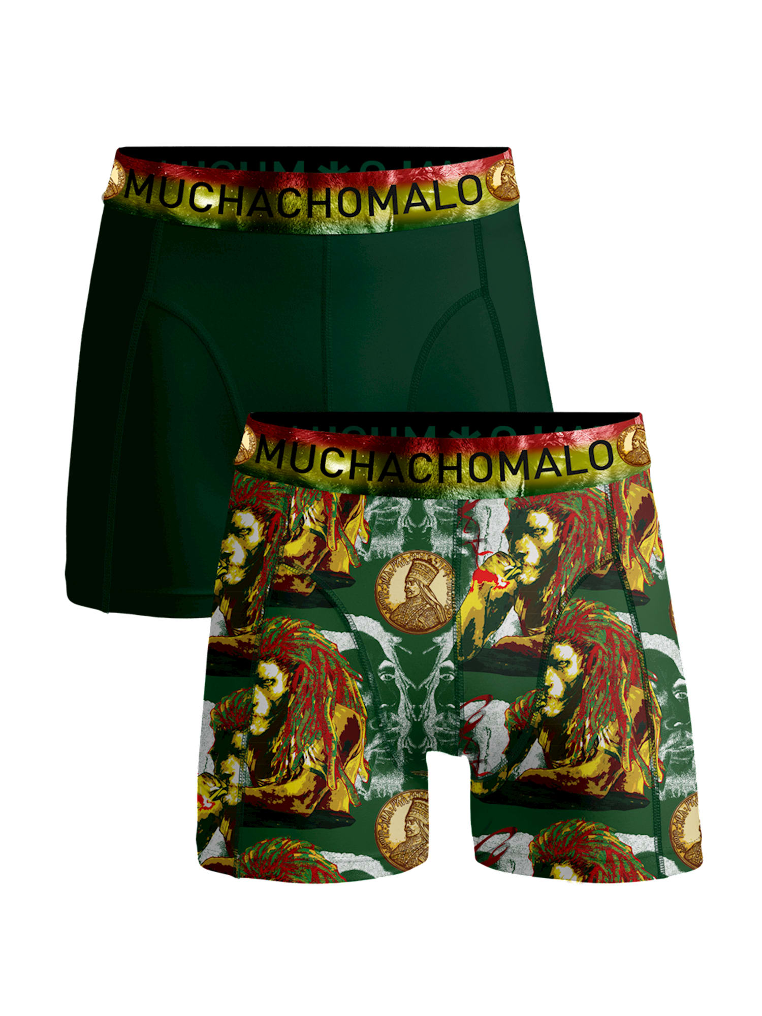 цена Боксеры Muchachomalo 2er-Set: Boxershorts, цвет Multicolor/Green