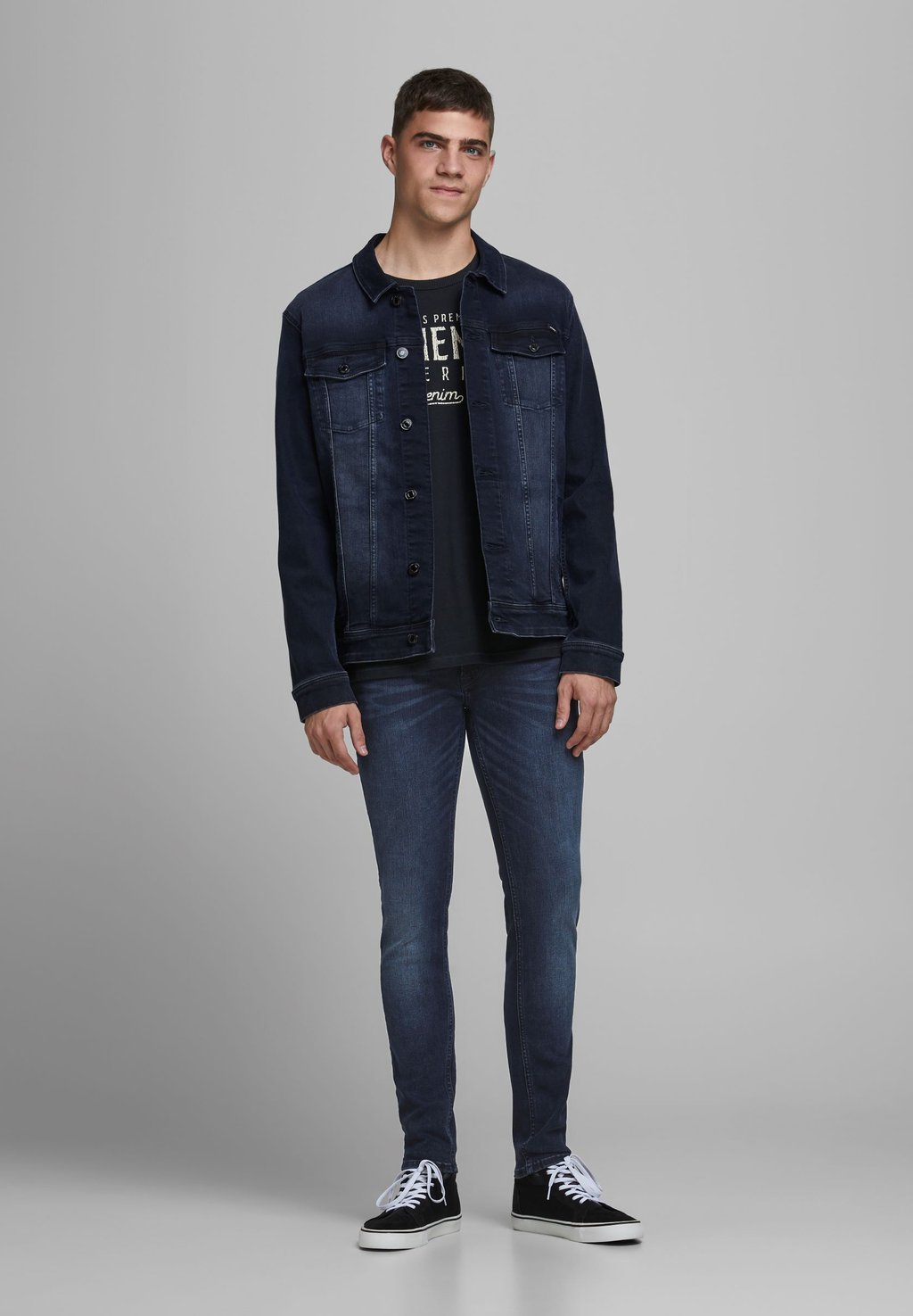 Джинсы Skinny Fit JJILIAM JJORIGINAL Jack & Jones, синий деним джинсы скинни стретч jjiliam jjoriginal 36 синий