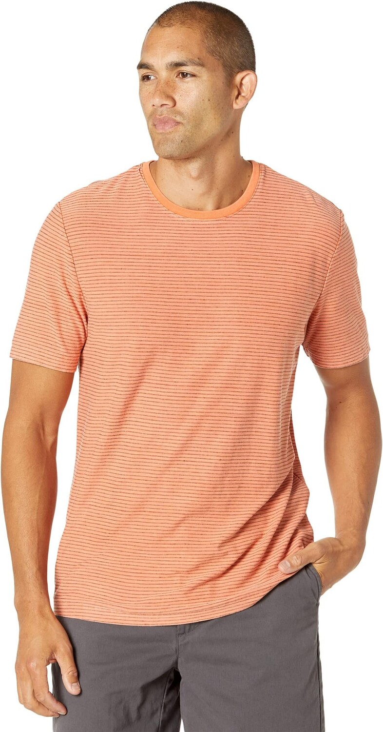 

Футболка Mod-o-doc Jersey Stripe Short Sleeve Crew, цвет Burnt Orange