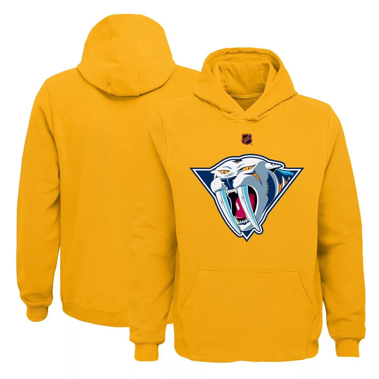 

Флисовый пуловер с капюшоном с логотипом Youth Gold Nashville Predators Special Edition 2.0 Outerstuff