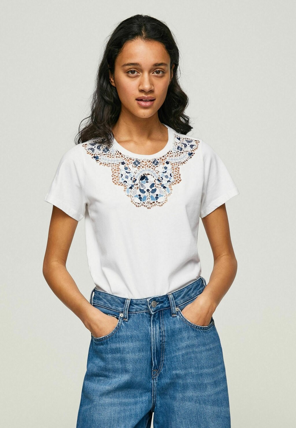 

Футболка с принтом Pepe Jeans, белый