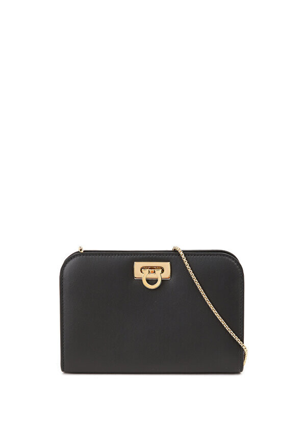 

Черная женская кожаная сумка Ferragamo