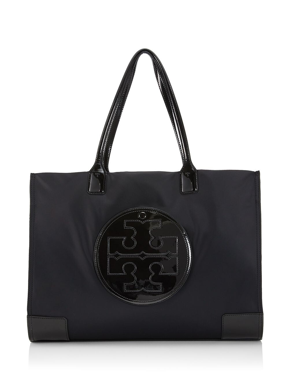 

Сумка-тоут с патентованным логотипом Ella Tory Burch, черный