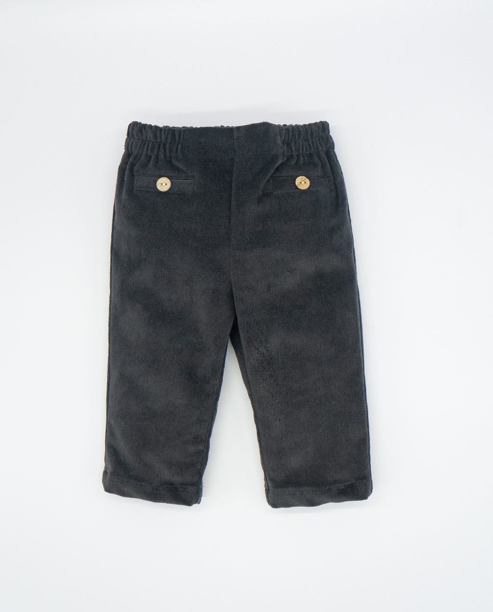 Хлопковые штаны для мальчика темно-серого цвета Fina Ejerique, темно-серый
