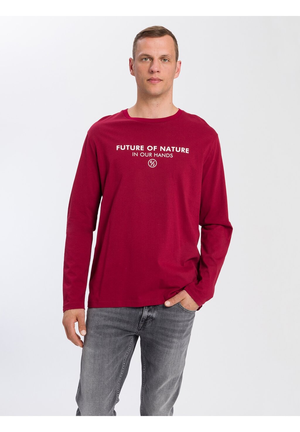 

Рубашка с длинным рукавом (LANGARM) 15883 Cross Jeans, цвет bordeaux
