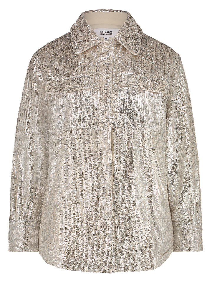 

Куртка Steve Madden Hemdjacke Glitter Sweet, серебряный
