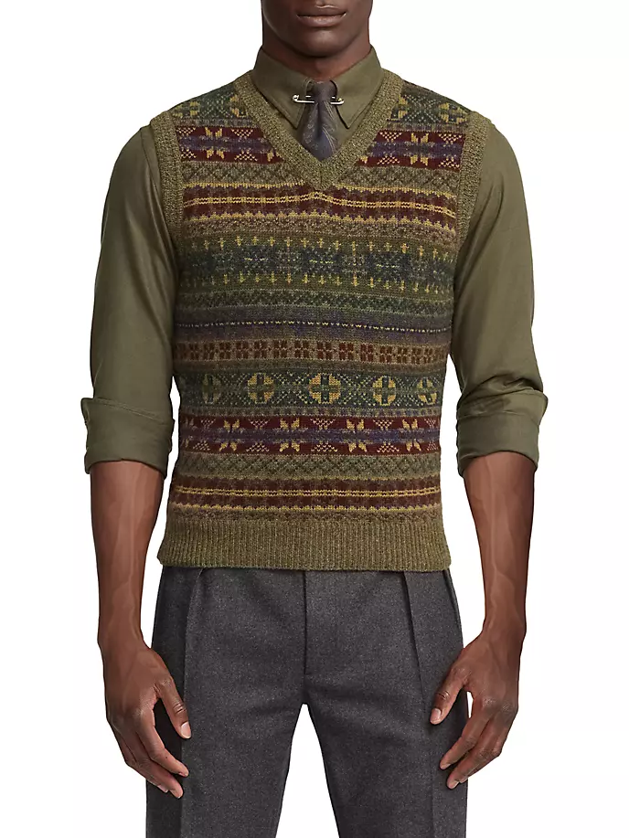 

Кашемировый жилет Fairisle Ralph Lauren Purple Label, мультиколор