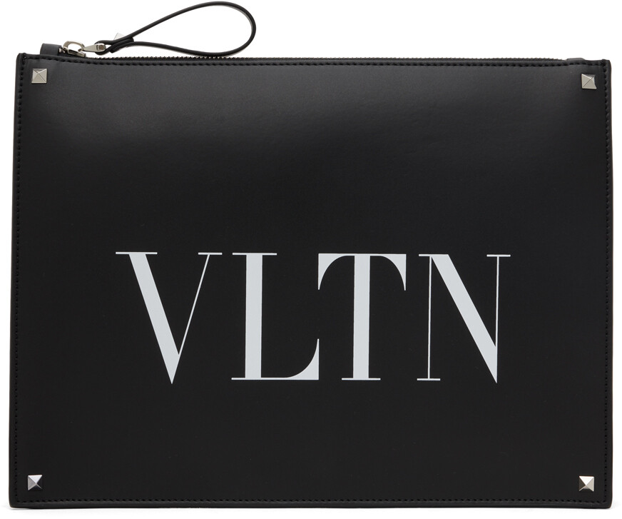 

Черный клатч VLTN Valentino Garavani