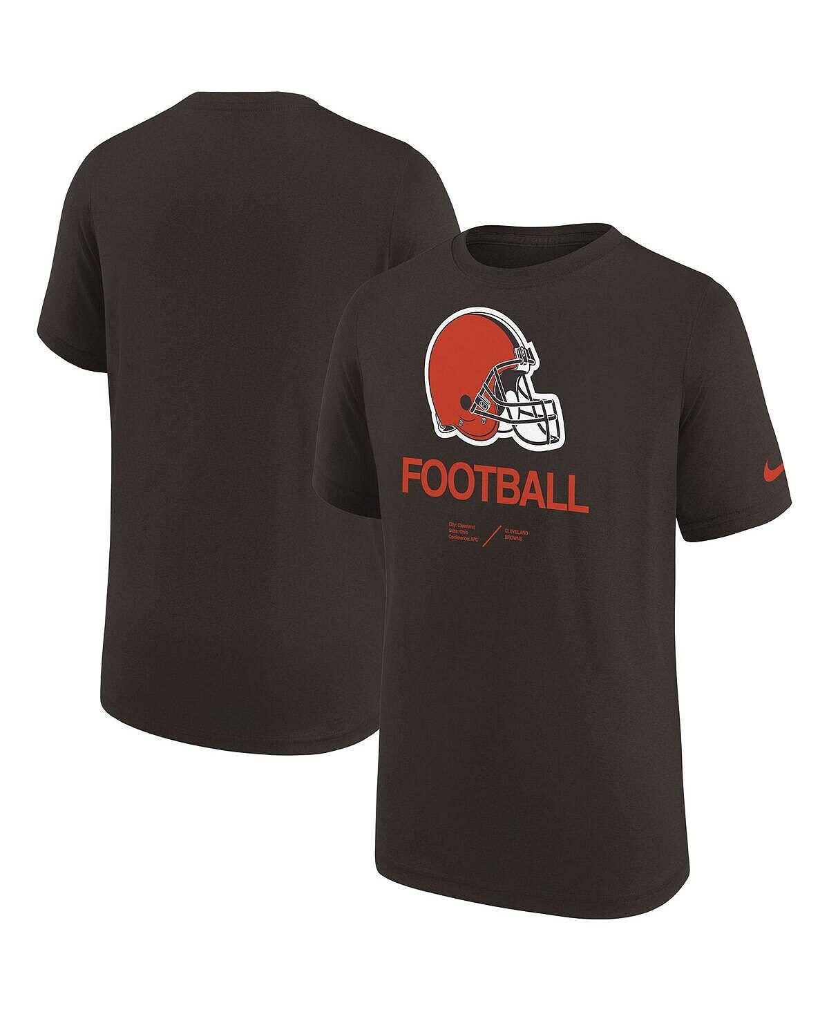 

Коричневая футболка Big Boys Cleveland Browns Sideline Legend Performance Nike
