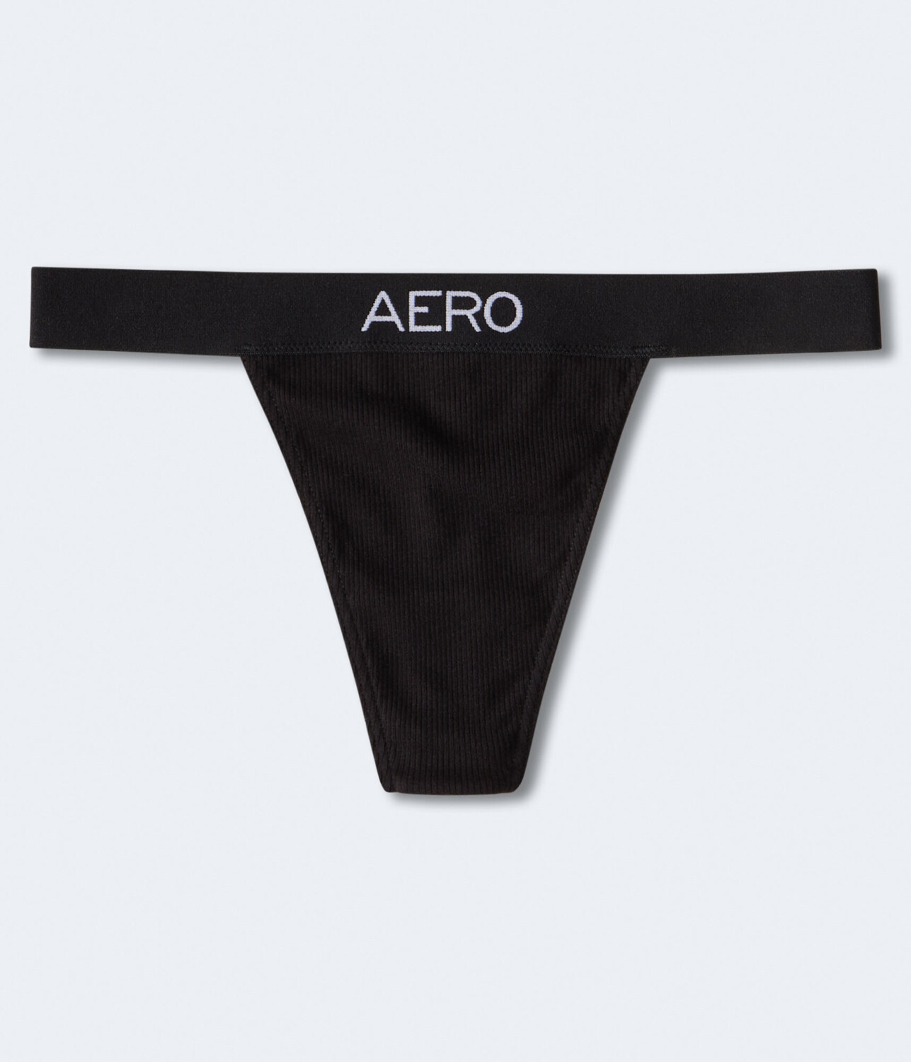 

Трусики с высоким вырезом и логотипом Aeropostale, черный
