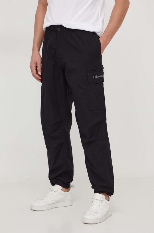 

Хлопковые брюки Calvin Klein Jeans, черный