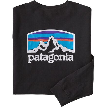 

Футболка Fitz Roy Horizons Responsibili с длинными рукавами мужская Patagonia, черный