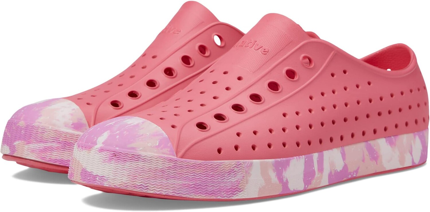 

Кроссовки Jefferson Sugarlite Marbled Native Shoes, цвет Dazzle Pink/Winterberry Princess Marble, Красный