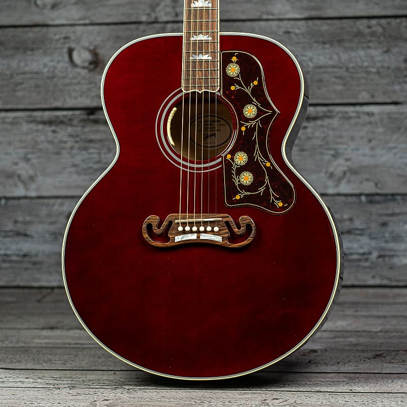Акустическая гитара Gibson SJ-200 Standard Maple - Wine Red акустическая гитара с аксессуарами flight f 230c wine red bundle 1