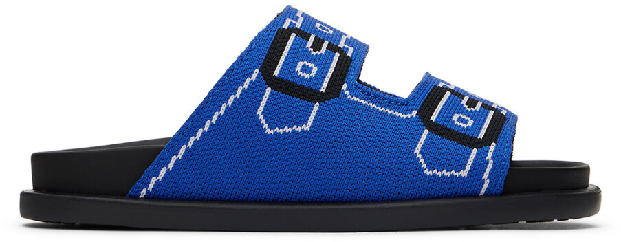 

Детские синие жаккардовые сандалии Marni